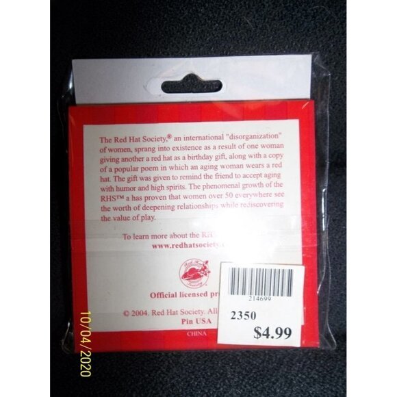 3 for $15 💜 𝅺red Hat Society Pin NEW!!! - Picture 2 of 2